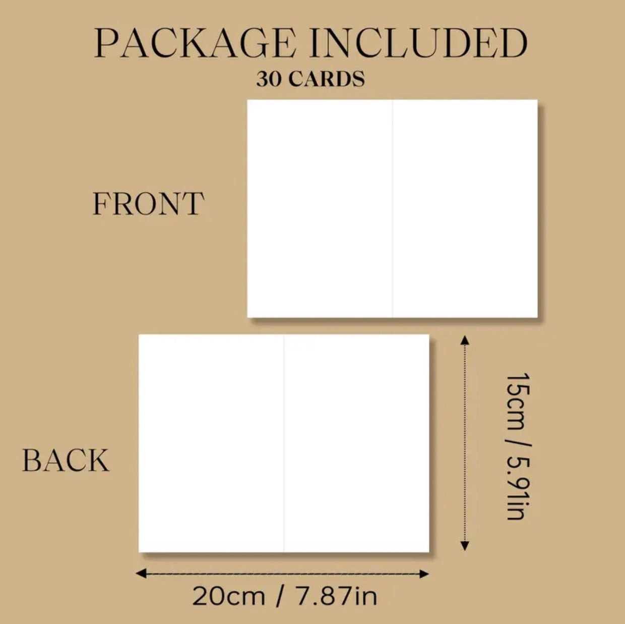 Blank cards & envelope