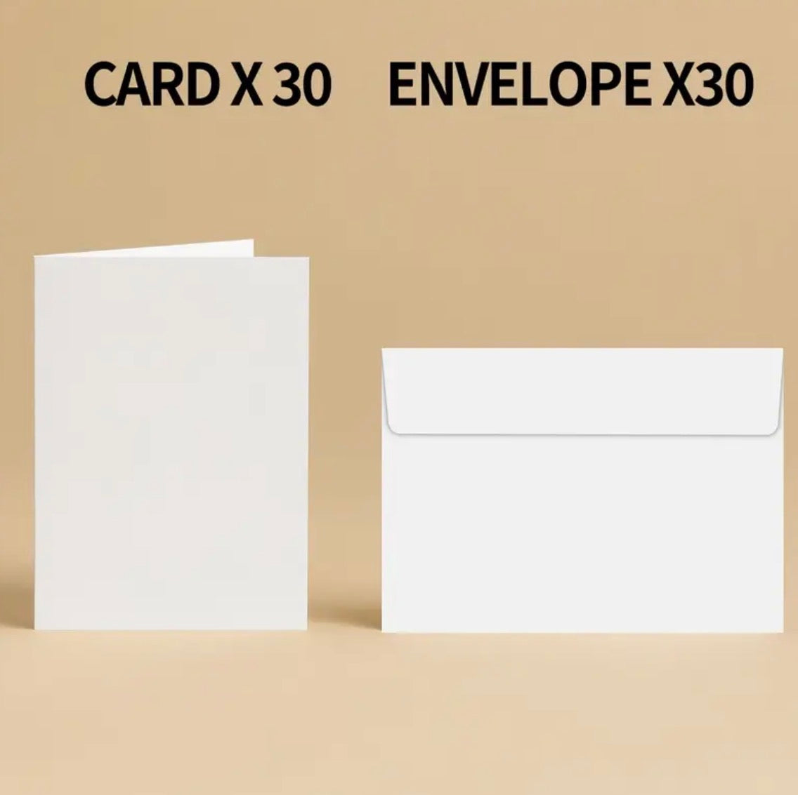 Blank cards & envelope