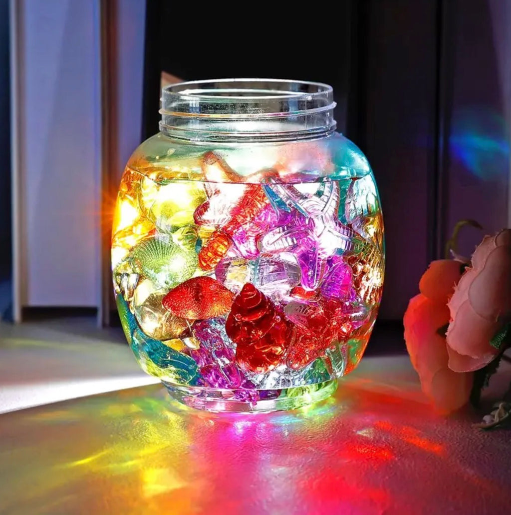 Acrylic shell gemstones (50 pieces)