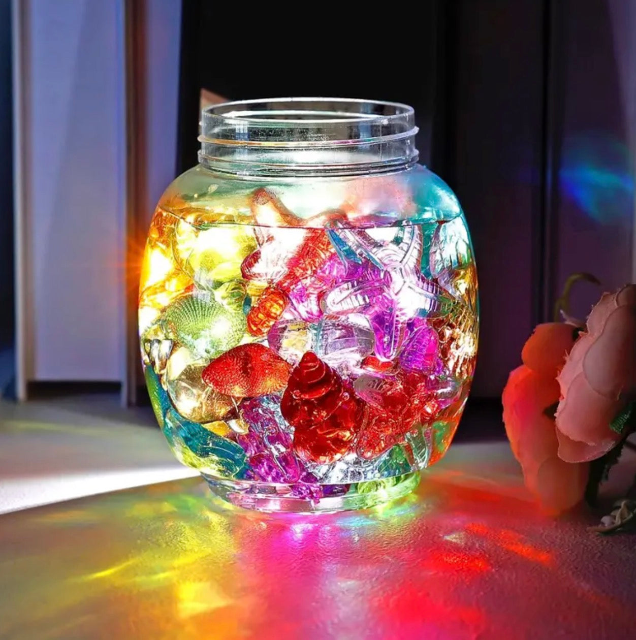 Acrylic shell gemstones (50 pieces)